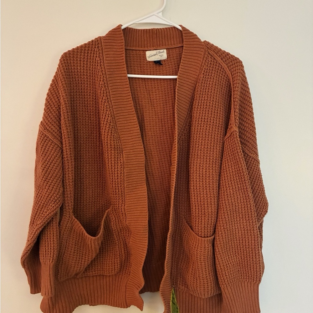 Universal Thread Rust Open-Front Cardigan